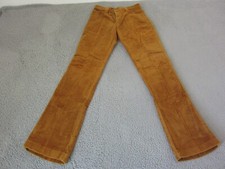 Vintage 70s Corduroy Pants Misses 12/13 23w x 31L Brown Farah Made in USA