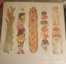 NOS Vintage Pack of 1981 Current Cookbook Markers – 8 Page Markers Total