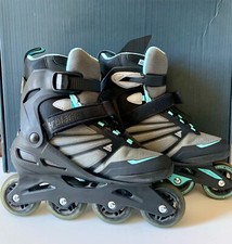 Women Rollerblade ZETRABLADE Elite W Inline Skate Black/Light Blue, Sz 9