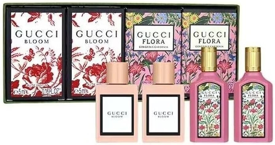 GUCCI MINI SET (BLOOM EDP 5ML X 2 + FLORA GORGEOUS GARDENIA EDP