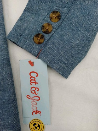 Cat & Jack Light blue formal Blazer Jacket Size M(8) Girls - Picture 6 of 9