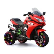 TAMCO 12V Kids Electric Motorcycle Ride on Motorbike w/ 3 Lighting Wheels Music