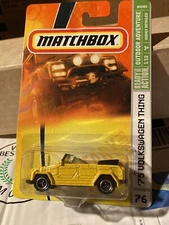 Matchbox Outdoor Adventure (2007) Yellow '75 Volkswagen Thing Toy Car #76