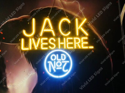Lives Here Whisky 24''x20'' Vivid LED Neon Sign Lamp Light Bar Club With Dimmer VM