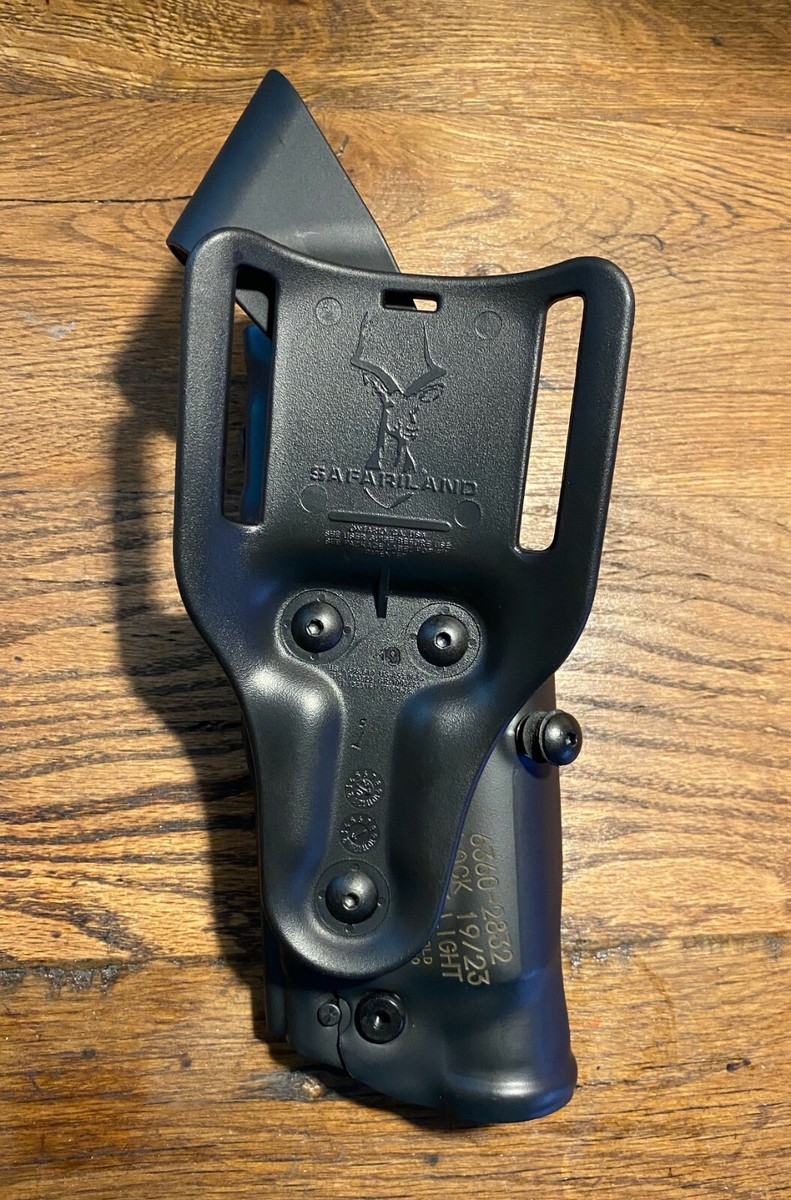 Safariland 6360 Level 3 Duty Holster - Mid-Ride, STX High Gloss, For Glock 23 With M3 Light (Left Hand)