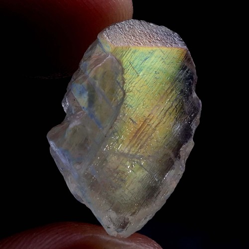 08,80 quilates Madagascar arco iris piedra lunar africana áspera cristal encantado gemas sueltas - Imagen 2 de 10