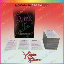 MORE DRINK IF... Fun Adult Drinking Card Game💋1200 Reasons Friends Family Fun