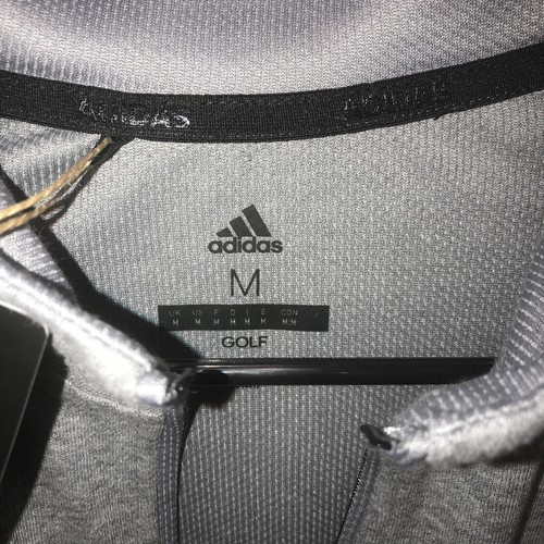 Sweat pull zippé Adidas Golf 1/4 3 rayures homme taille M gris - Photo 10/10