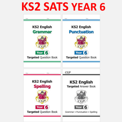 KS2 Year 6 English Targeted Question Book Grammar Punct Spelling and Answer CGP
