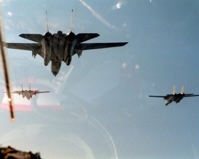Fighter Squadron 41 F-14A Tomcat Aircraft in flight 8X10 Desert Storm Photo 28