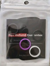 ThunderFit Silicone Rings/Thin Bands 4 Pack Size 5 Black Brown Purple White