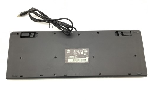 Genuine HP Wired USB Keyboard Silver/Black | SK-2885 - Used Works (J3) - Picture 2 of 2