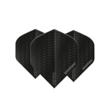 Winmau Prism Delta Standard Dart Flight - Black with V