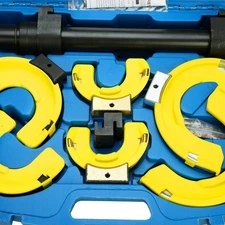 Auto MacPherson Interchangable Fork Strut Coil Spring Compressor Extractor Set