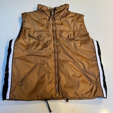 Bogner Active Puffer Vest Bronze Brown Nylon Made in USA Women's Size 12
