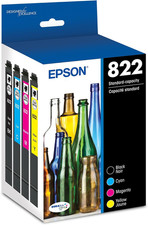 EPSON 822 Durabrite Ultra Ink Standard Capacity Black Color Cartridge Combo Pa