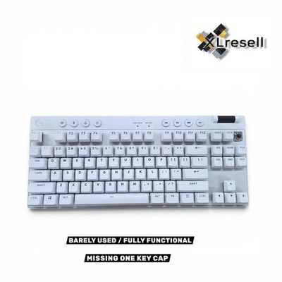 G PRO X TKL LIGHTSPEED Gaming Keyboard-WHITE-US-2.4GHZ/BT-TACTILE 920-012143