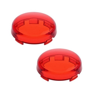 Harley Davidson Red Rear Turn Signal Lens Cover Compatible with Harley Turn