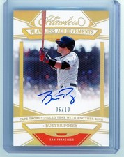 2023 Panini Flawless Achievements Gold Buster Posey AUTO 6/10 GIANTS FA BP