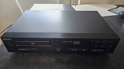 Sony CDP 313 CD Player mit Fernbedienung Schwarz Vintage vollfunktionsfähig