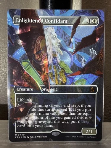 Enlightened Confidant (Borderless) (Facet Foil) (0449) - Reality Fracture (FRA) - product listing photo