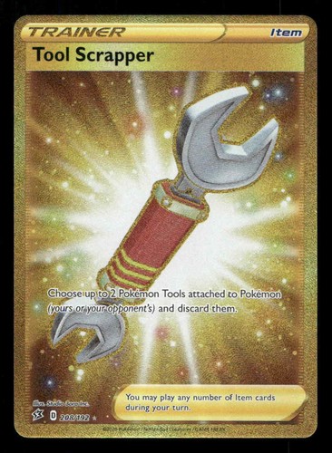 Tool Scrapper (Secret) Holo SWSH02: Rebel Clash 208/192 NM Pokemon