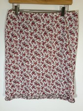 NEW Vintage 90s Ralph Lauren pink floral cottagecore ruffle pencil skirt 12