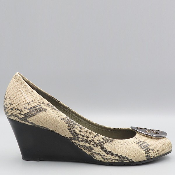 TORY BURCH Python Pattern Amanda Logo Embellished… - image 3