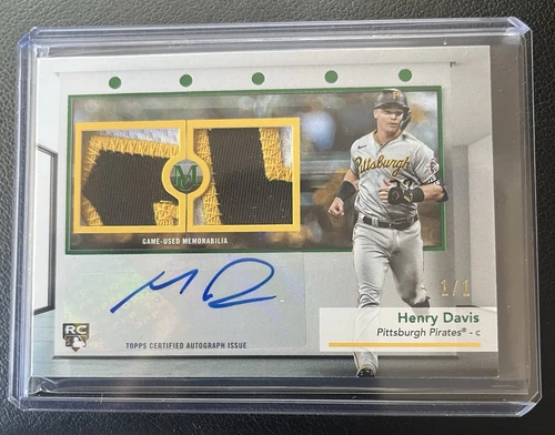 2024 Topps Museum Collection Henry Davis RC Patch Auto 1/1