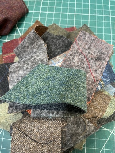 Tweed Scottish 500g Reste 100% Tweed gewebt Mix Farben Neu - Bild 2 von 6