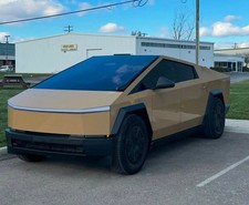 Cybertruck Precut Paint Protection Pet Vinyl Wrap Color Change Gloss Sand Yellow