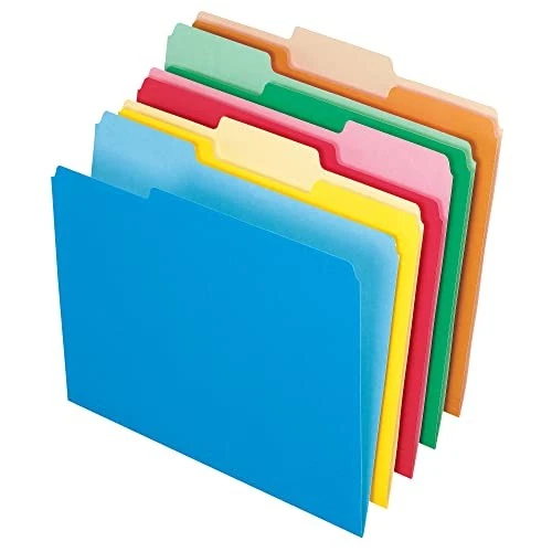 File Folders Letter 1/3 Cut Assorted Colors Box of 100 97666 - Image 2 of 3