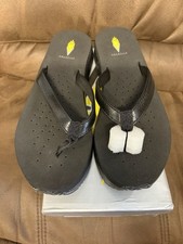 Volatile High Energy Flip Flops Women s Size 11 Black Comfort Sandals NIB