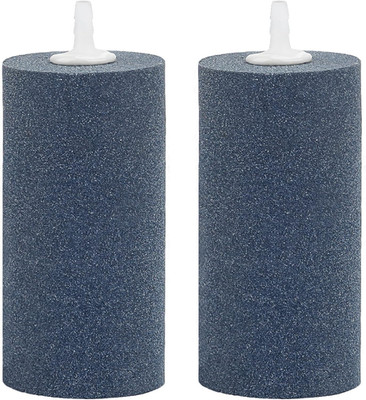 2 PCS Large Air Stones Cylinder, 4 X 2 Inch Aerator Bubble Diffuser for Ponds, A