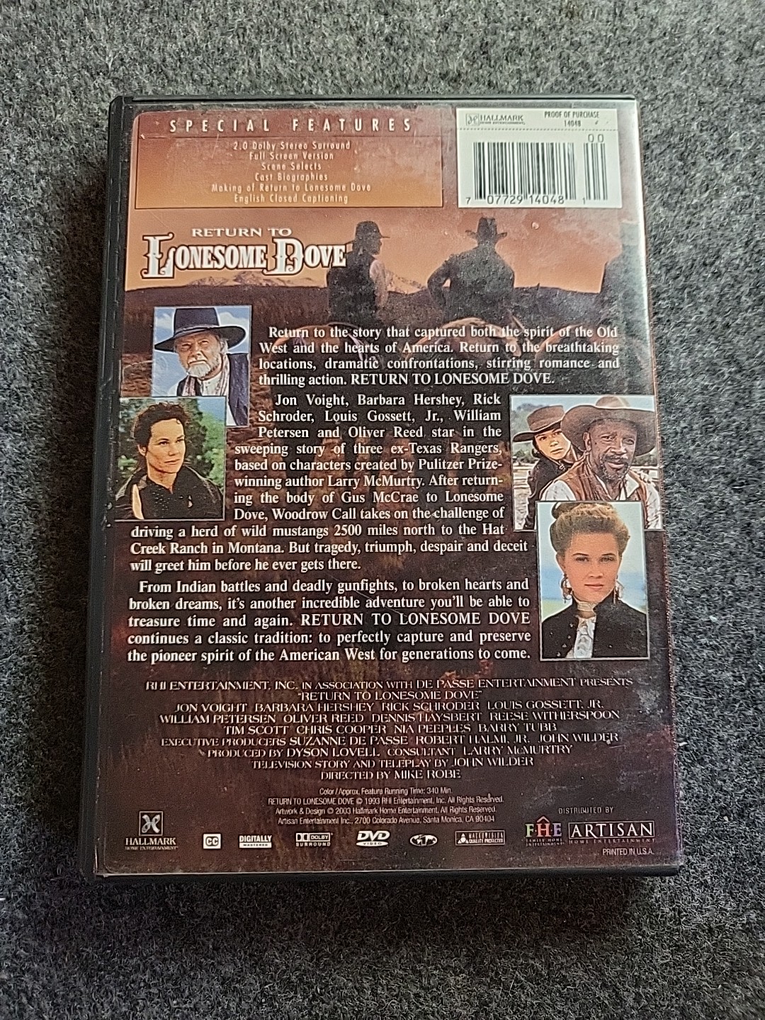 Return to Lonesome Dove (DVD, 2003, 2-Disc Set)