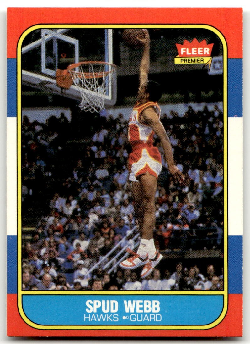 1986-87 Fleer #120 Spud Webb Atlanta Hawks RC NR-MINT SET BREAK!