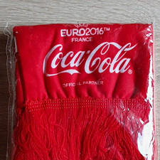 Coca-cola Deutschland Fanschal Euro 2016 Rot 2 Stk. Neu Ovp