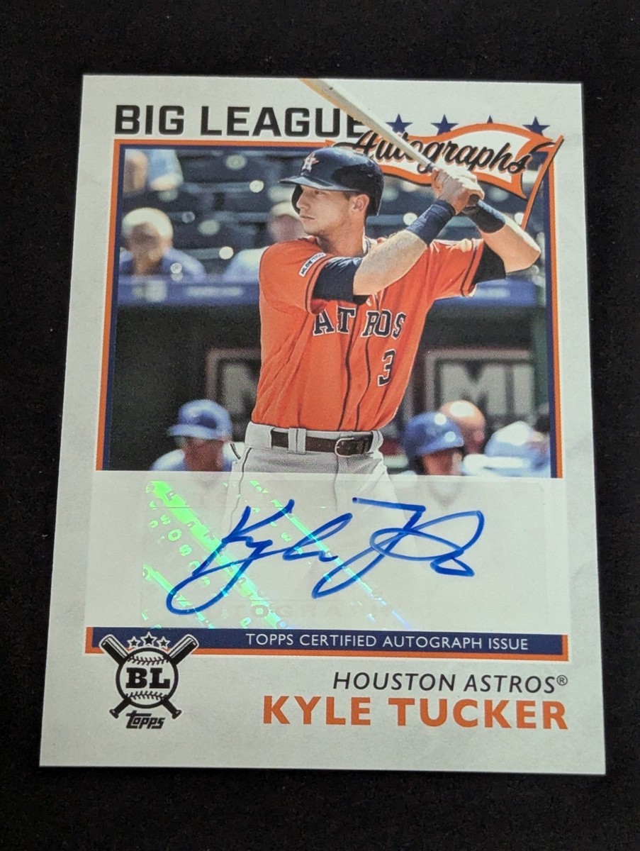 記念グッズ Kyle Tucker MLB Full Logo Patch Auto 1/1 2020 Topps Big League Autographs Auto Kyle Tucker #BLA-KT Houston