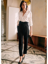 Sezane Black Austin Trouser Pants - Size 44 (US Size 12)