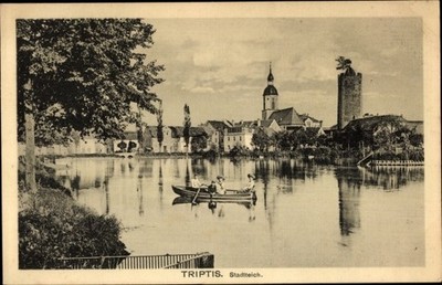 Ak Triptis in Thüringen, Stadtteich - 3817074