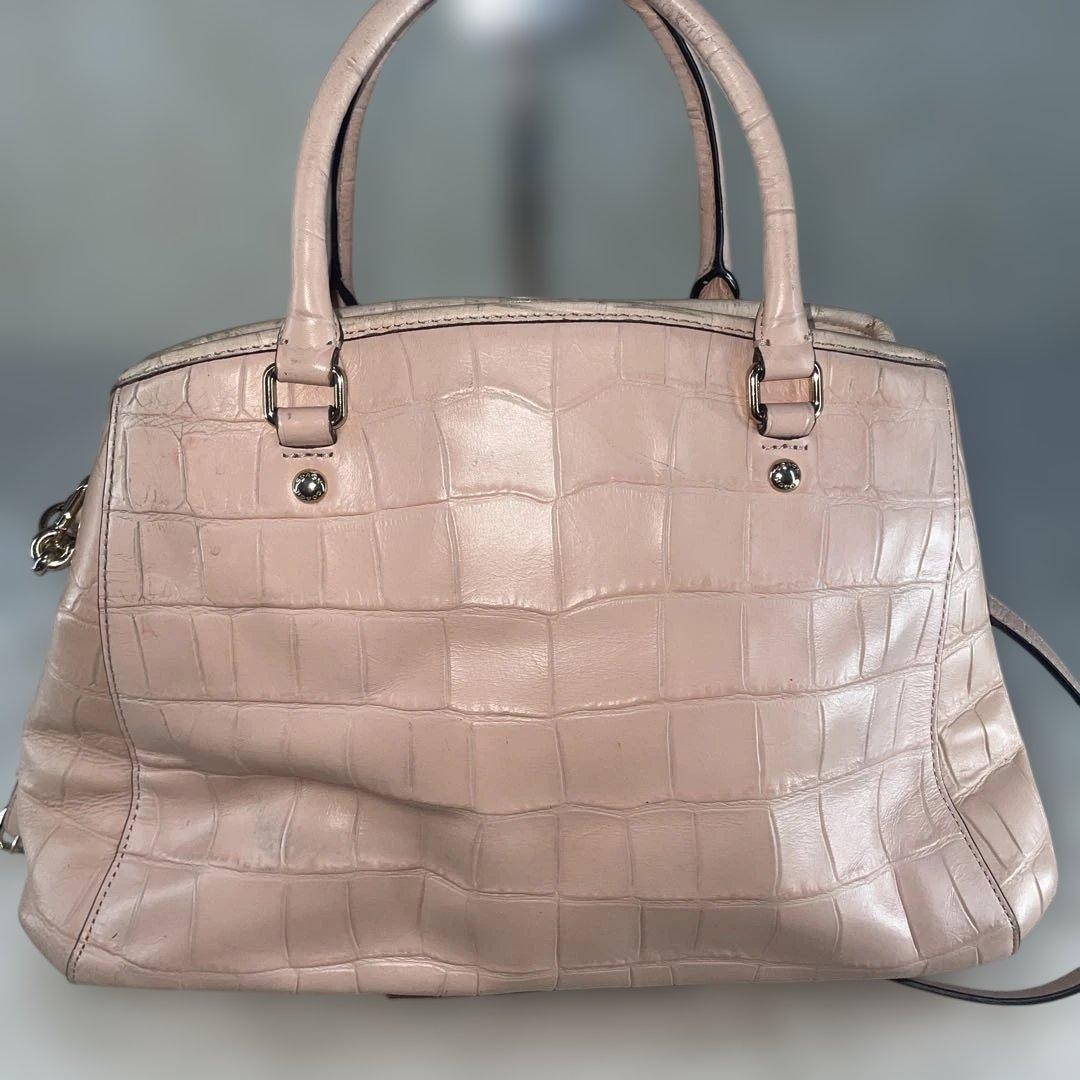 Condition COACH Shoulder Bag Python Pattern 2way … - image 7