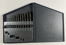 Caterpillar CAT 13-Piece Cobalt Drill Bit Set 1/16"-1/4" by 64ths - M42 USA Huot