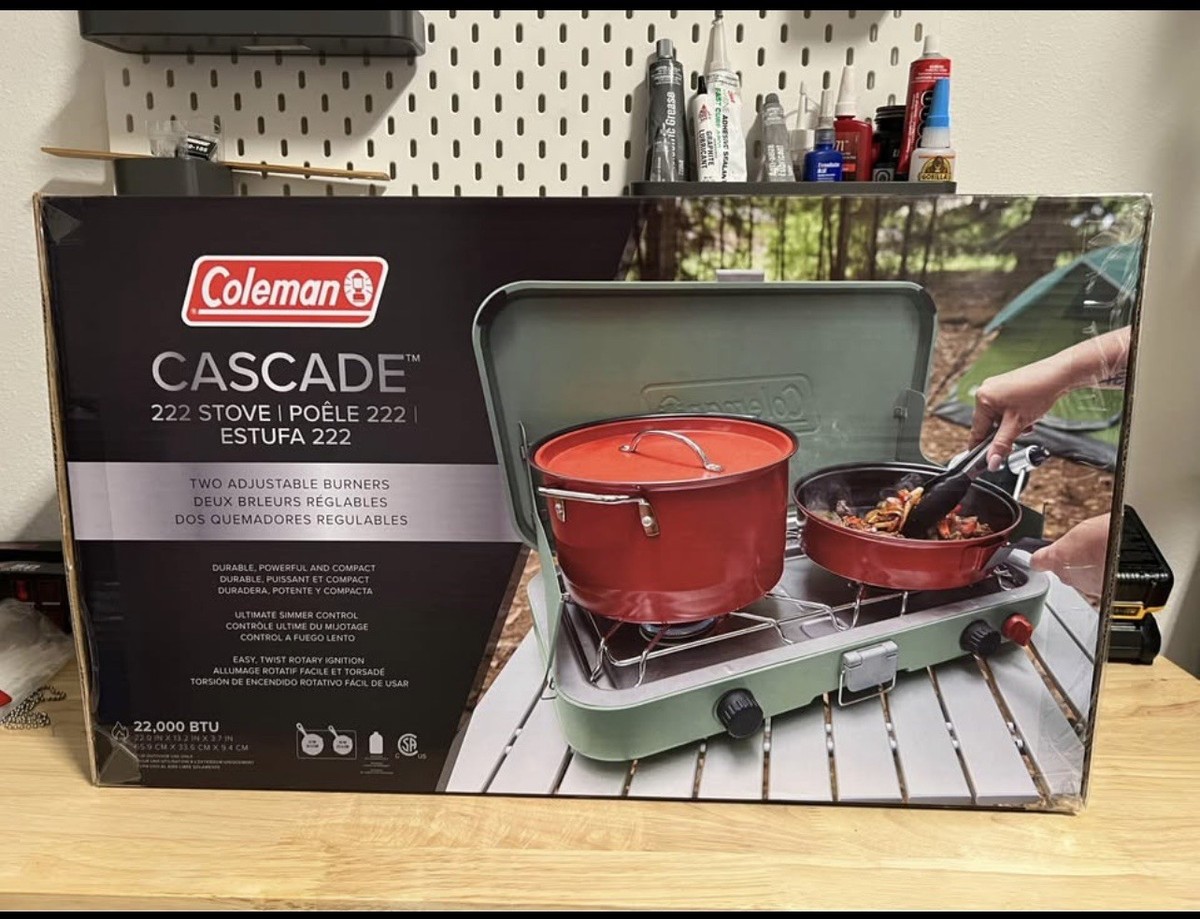Coleman Cascade 222 2-Burner Camp Stove, 22,000 BTU, Propane | eBay