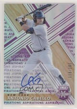 2019 Panini Elite Extra Edition Aspirations Purple /100 Antonio Cabello Auto s3g