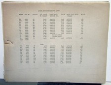 1927-1930 Buick Dealer Body Service Repair Bulletins Sheets Squeaks Rattles