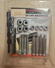 Winchester Vault & Gun Safe Bolt Anchor Hardware Kit NIB Concrete or Floor Joist
