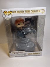 Funko Pop #82 Harry Potter Movie Moments Ron Riding Chess Piece - NUEVO