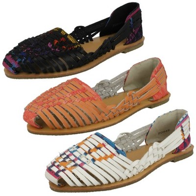 Savannah Damen Flachgewebe Ballerinas - F0R948
