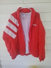 VTG 1990's Super Rare YT2 Adidas 3 Stripe Soccer Jacket Red Size L World Cup