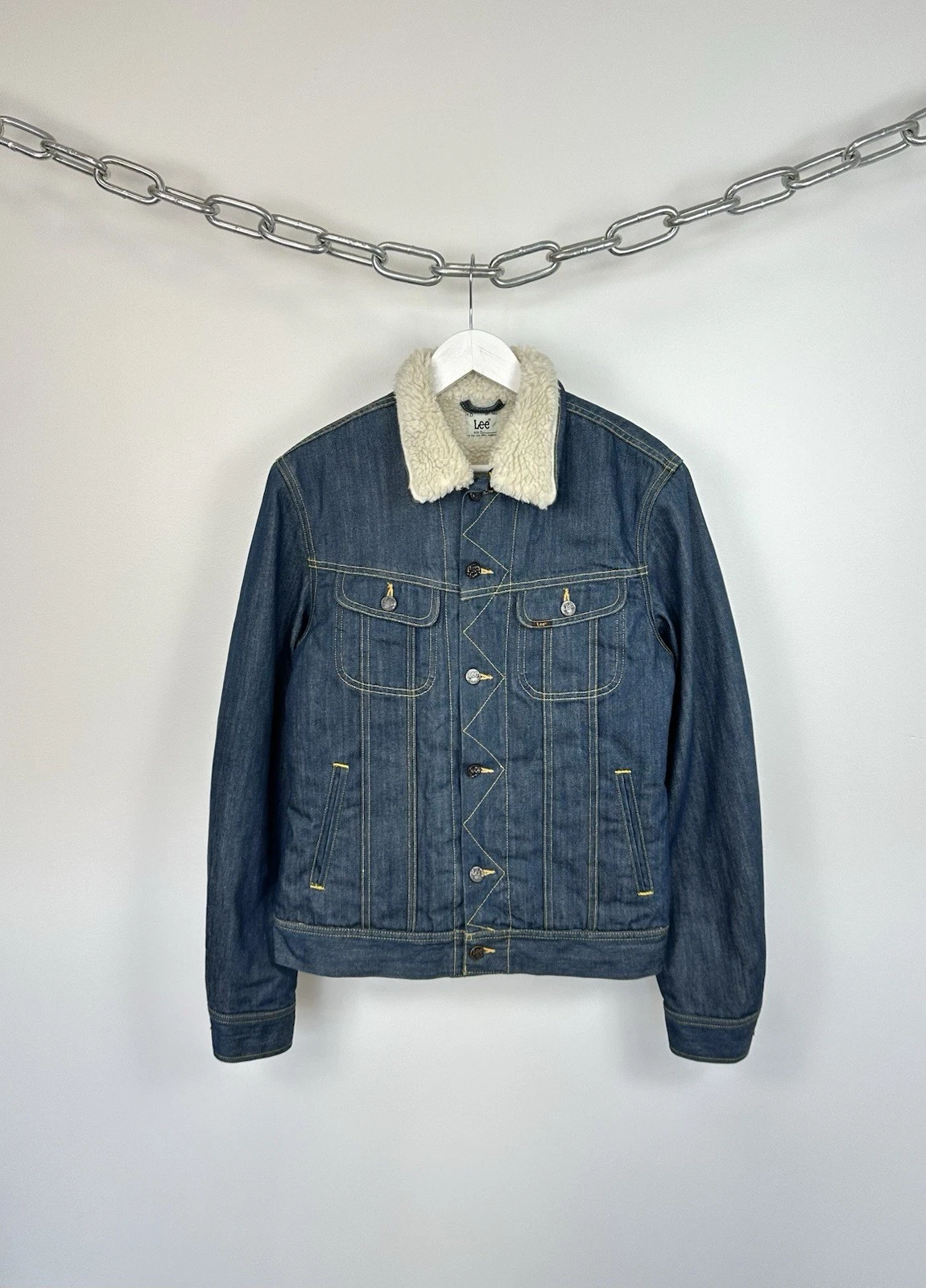 Vintage Lee USA Storm Rider American Lined Denim Sherpa Jacket Size M